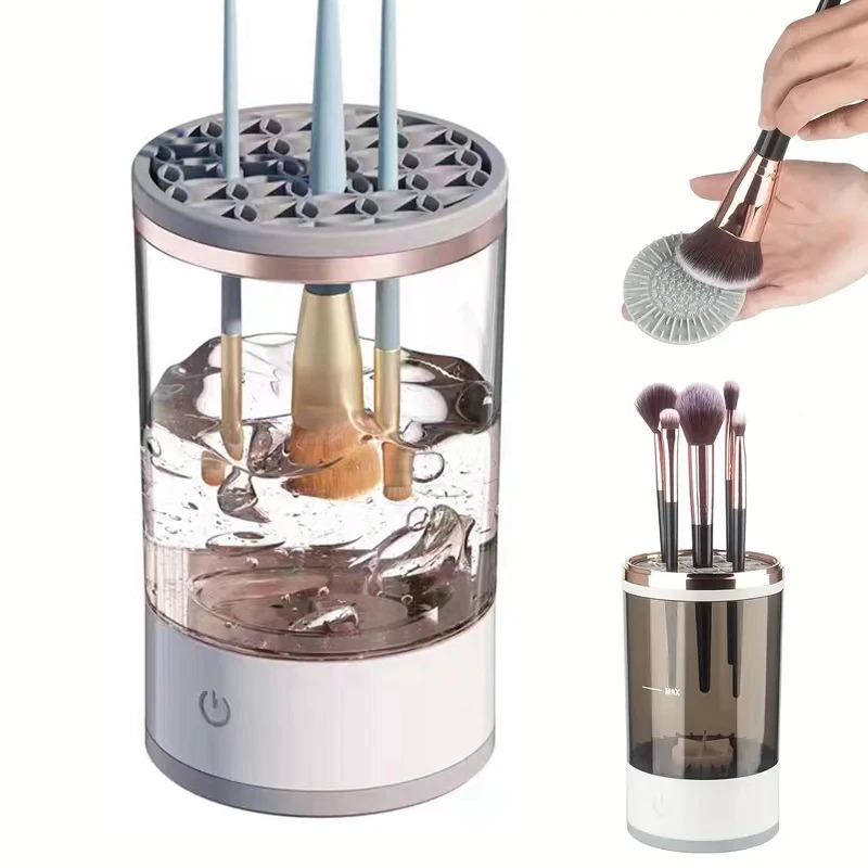 Beauty And Makeup Quotes - Automatischer Elektrischer Make-up-Pinselreiniger mit USB-Anschluss, Tragbarer