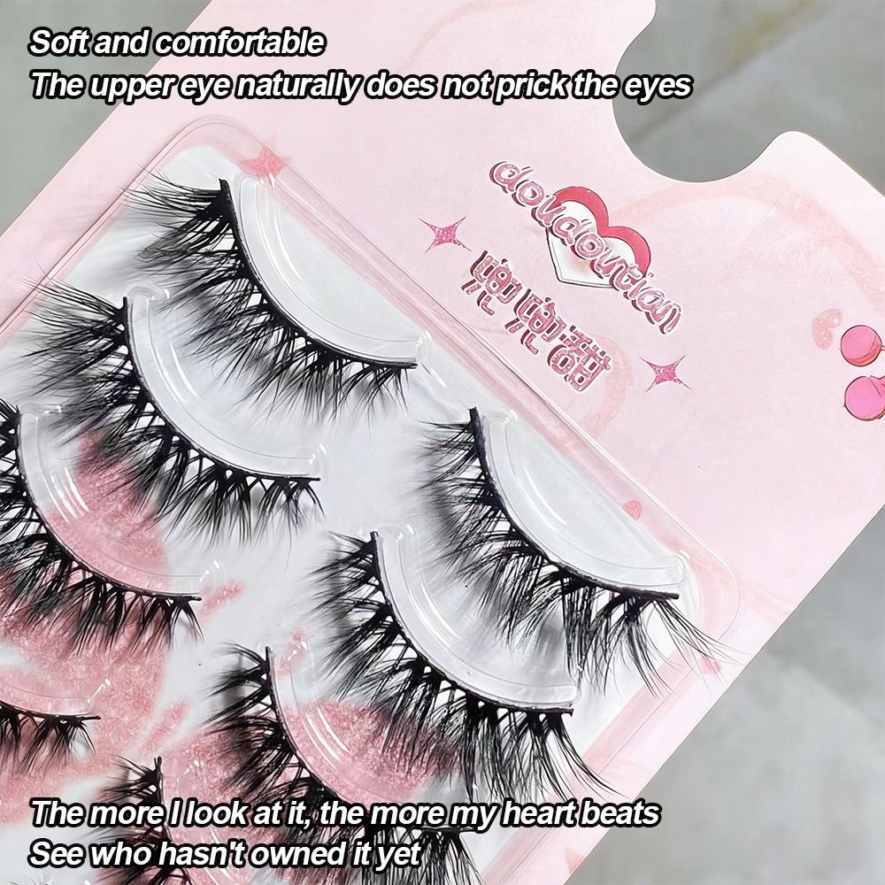 X Beauty Makeup - Beauty 3D Seidenfaser-Kunstwimpern Natürliches Make-up Unordentliche