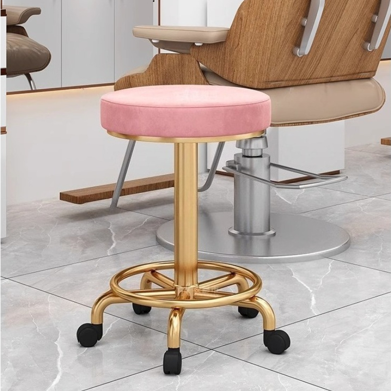 Beauty Makeup Bar - Moderner, einfacher Schönheitshocker, professioneller drehbarer Friseurhocker,