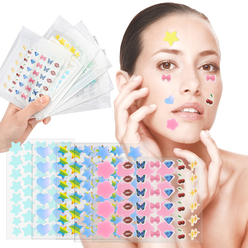 Makeup And Beauty - Farbige Cartoon-Akne-Patches Hautpflege-Aufkleber Concealer Gesichtsflecken-Abdeckung Schönheits-Make-up-Tool