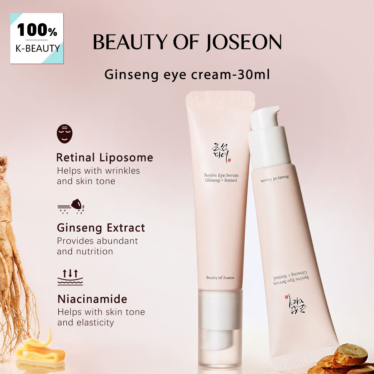 Beauty Of Joseon Makeup - BEAUTY OF JOSEON Ginseng Augencreme 30ml,