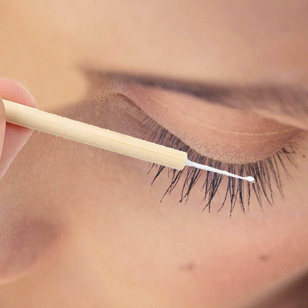 Makeup And Beauty - 50 Stück Wimpernverlängerungs-Reinigungswattestäbchen Einweg-Make-up-Wattestäbchen Wimpernreinigungsstäbchen für