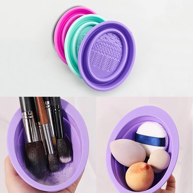 Beauty Makeup Brushes - Weiche Silikon Make-Up Pinsel Reiniger Falten