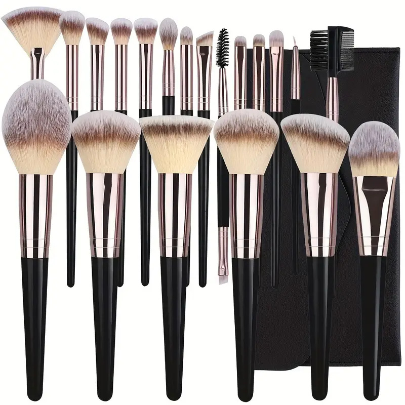 Beauty Luxe Makeup - Luxuriöses Make-up-Pinsel-Set, weich, flauschig, Kosmetik, Foundation,