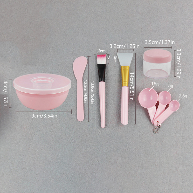 Beauty Makeup Bar - Gesichtspinsel-Maskenschüssel-Set mit Löffel, DIY-Schönheitswerkzeuge, Mischutensilien, Hautpflege-Make-up-Zubehör,