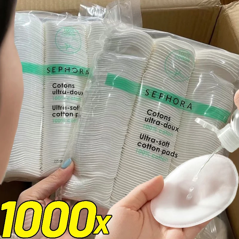 Kiss Beauty Makeup Remover - Einweg-Make-up-Entferner-Pads, weich, atmungsaktiv, runde Kante, tägliche