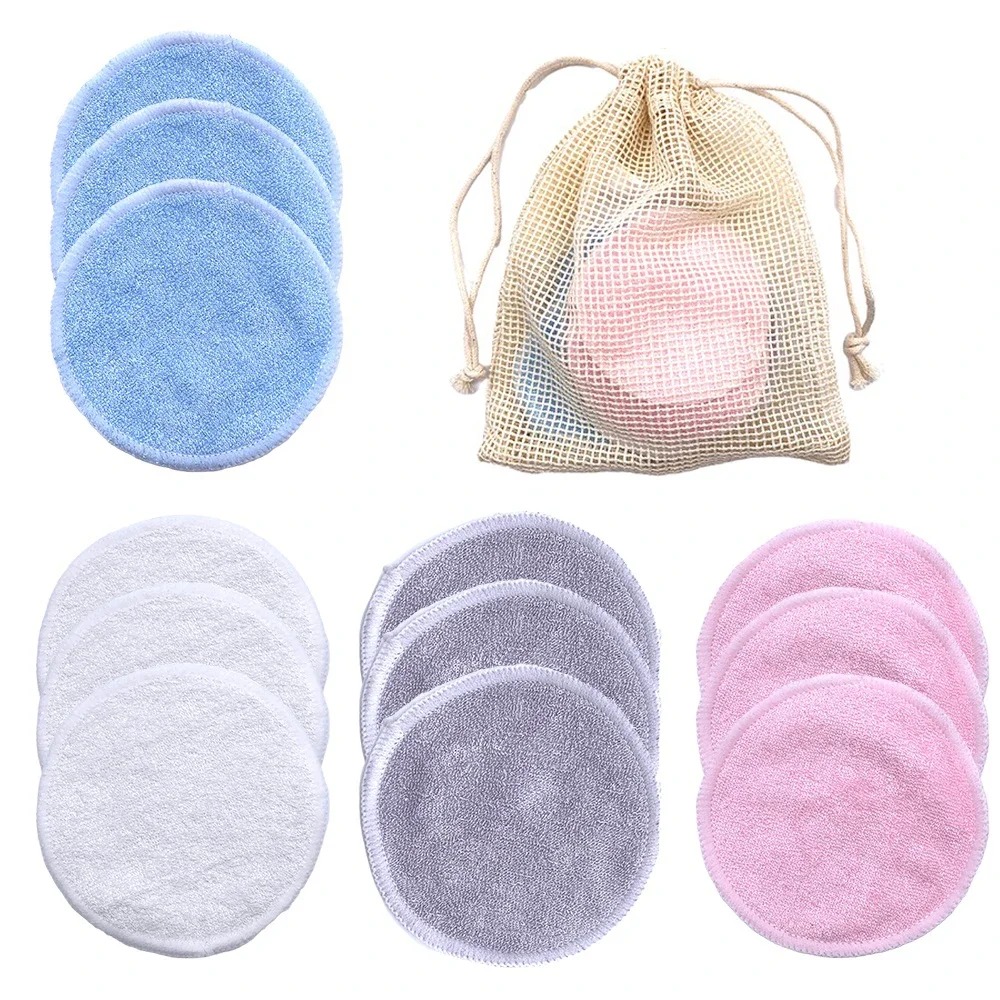 Kiss Beauty Makeup Remover - 10PC Wiederverwendbare Make-Up Entferner Pads Waschbar