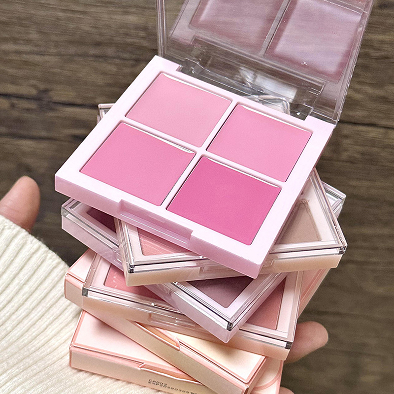 Ulta Beauty Makeup - 【Peace】 Mehrzweck-Beerenmilch-Rouge-Creme-Palette, Lippen-Wangen-Tönung, natürlich, matt, erweiterbare