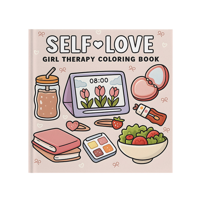 Beauty Makeup Book - Kawaii Selbstpflege-Malbuch: Gemütliches Mädchenleben, Make-up, Hautpflege,