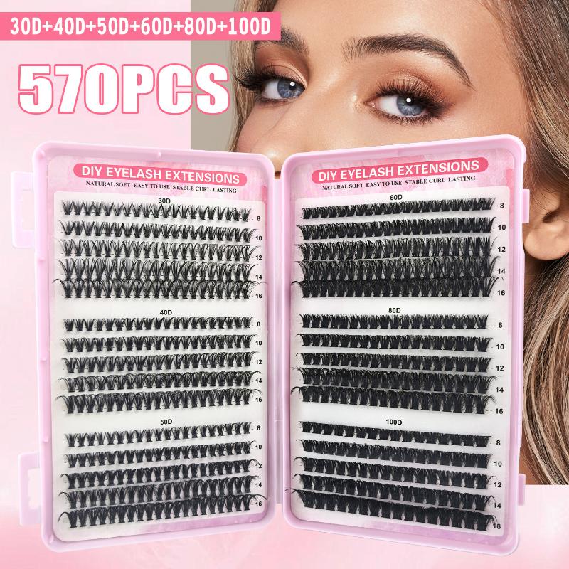 Beauty Makeup Book - Einzelwimpern 570 Stück 30D 40D 50D