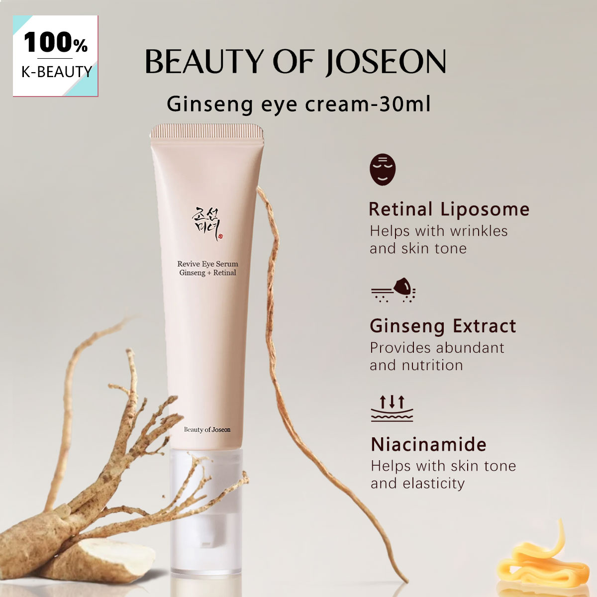 Beauty Of Joseon Makeup - BEAUTY OF JOSEON Ginseng Augencreme 30ml,