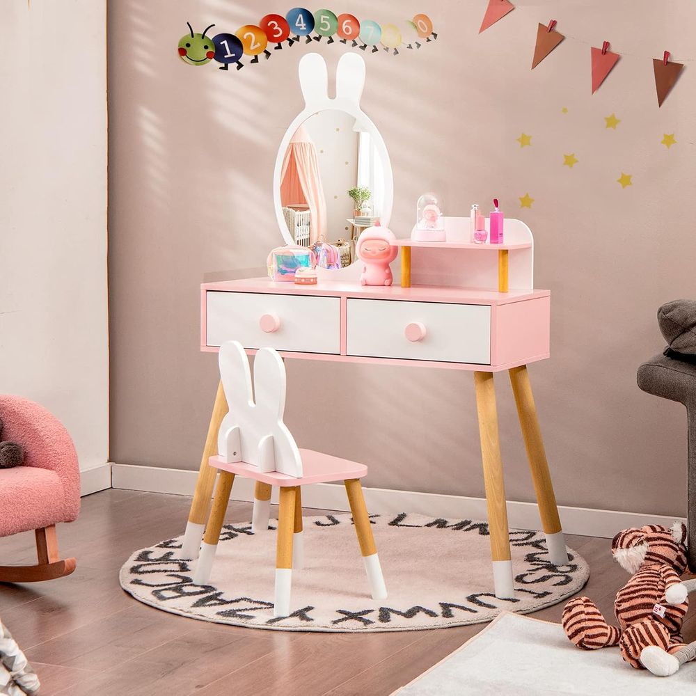 EY Kinder-Schminktisch, Hasen- – Beauty Makeup Table Bewertung und Preis
