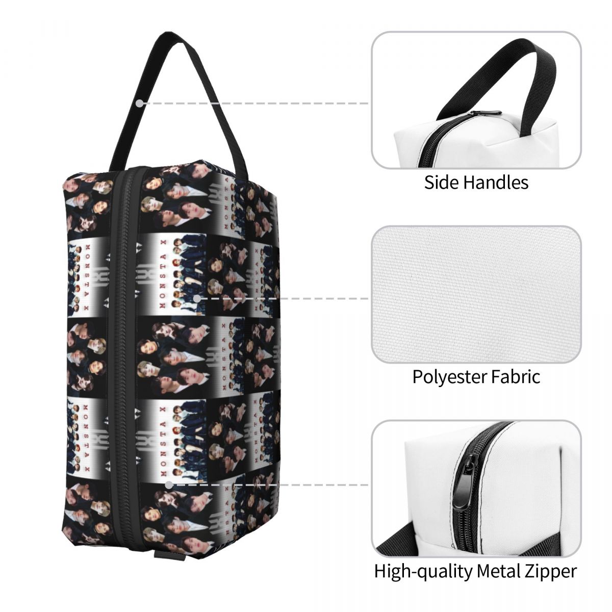 Monsta X Kpop Make-up-Tasche,  – X Beauty Makeup Bewertung und Preis