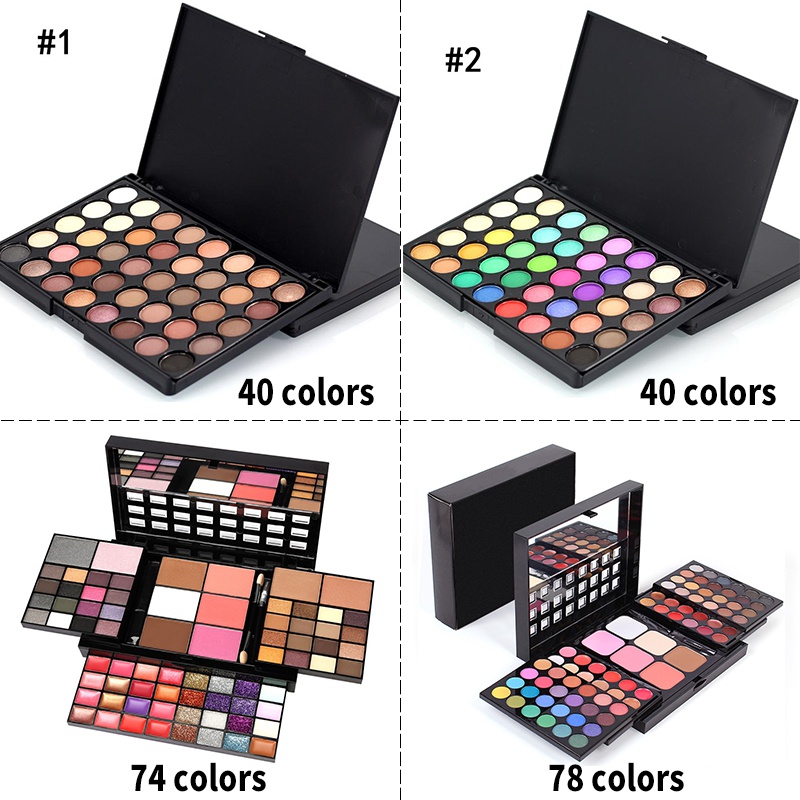 40/74/78 Farben Glitzer Lidsch – Beauty Book Makeup Kit Bewertung und Preis