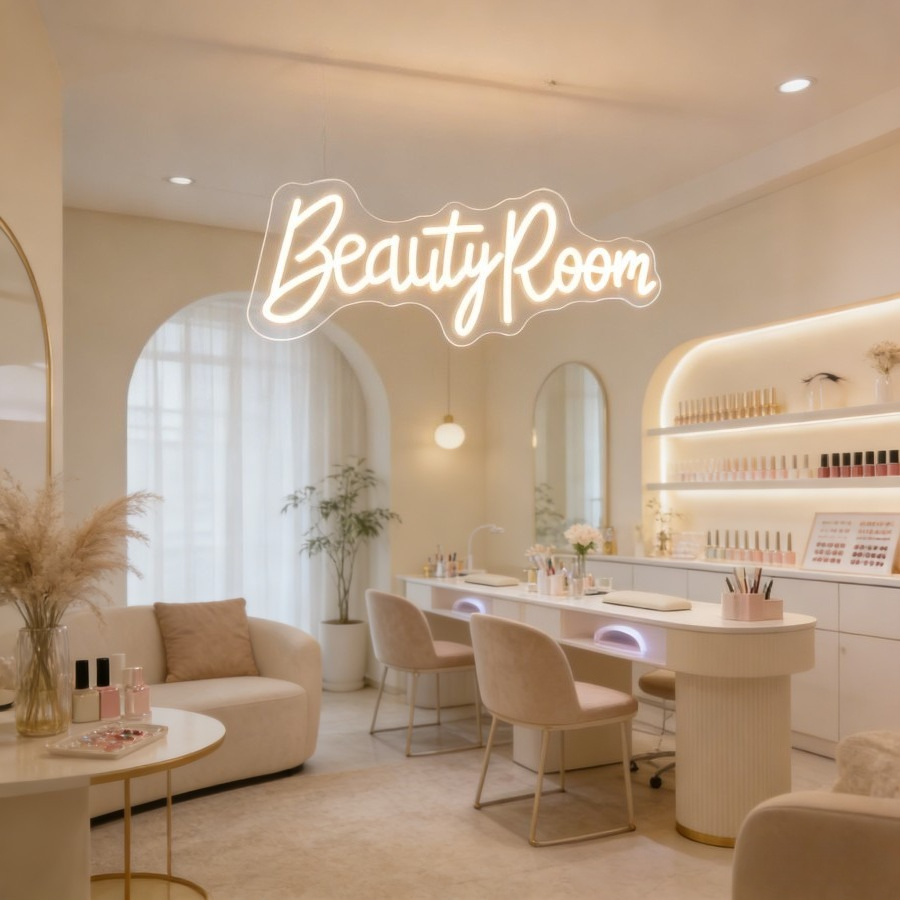 Beauty Room Neon-Schild LED-Le – Beauty Makeup Table Bewertung und Preis