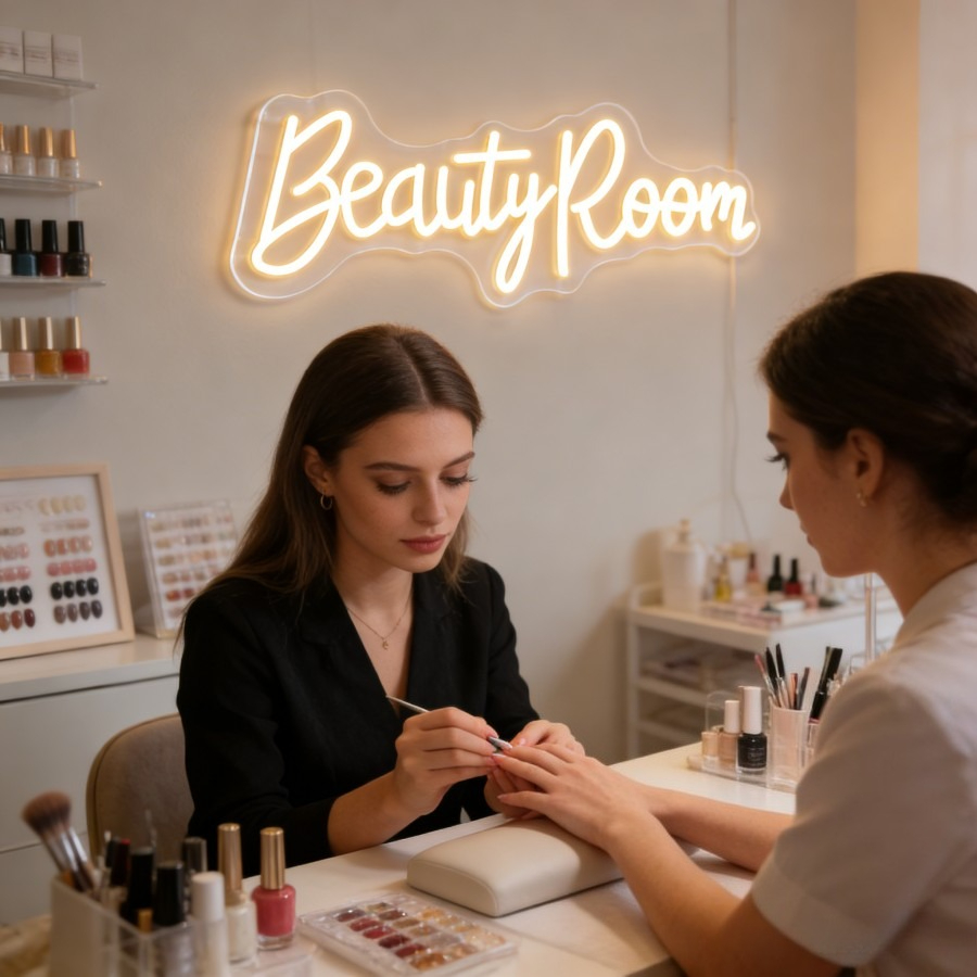Beauty Room Neon-Schild LED-Le – Beauty Makeup Table Bewertung und Preis