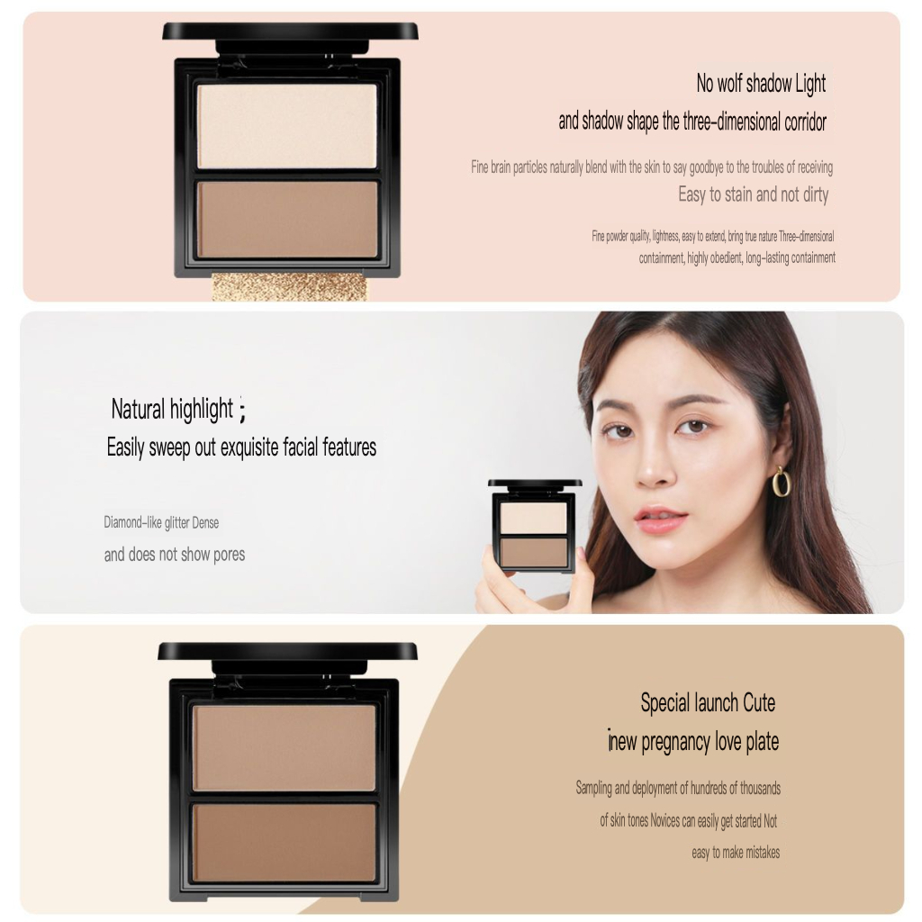 NOVO Zweifarbiger Make-up-Pude – Beauty Makeup Novo Bewertung und Preis