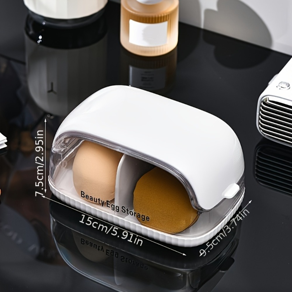Doppelkammer-Aufbewahrungsbox  – Cosmetic Sponge Bewertung und Preis