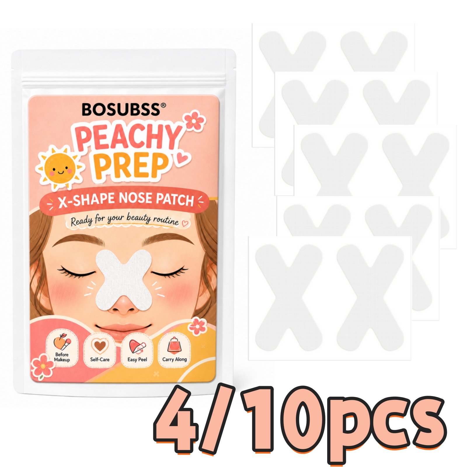 4/10 Stück X-Shape Nasenpflast – X Beauty Makeup Bewertung und Preis